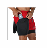 Load image into Gallery viewer, Mens 2 in 1  pocket shorts [more colours]
